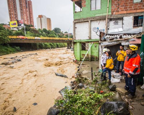 FotografoFoto Alcaldía de Medellín:Bomberos Medellín ha atendido 116 emergencias relacionadas con la primera temporada de lluvias del año.